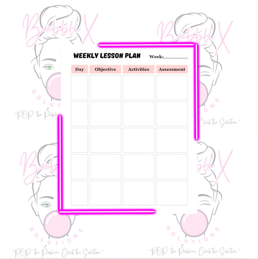 Back to School Planner