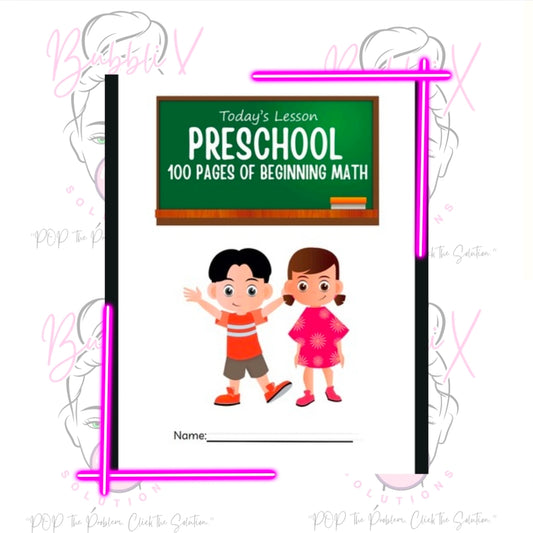 100 Pages of Beginning Math - Preschool