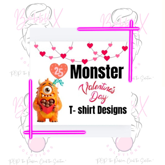 25 x Monster Valentines day T-Shirt Designs